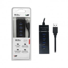 SGL USB 2.0 Hub 4 Θυρών με...